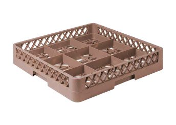 9 - Compartment Glass Rack