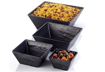 Melamine Faux Slate Bowls