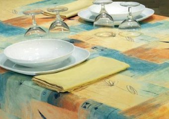 Table Cloth Stain Resistant Printed 1313
