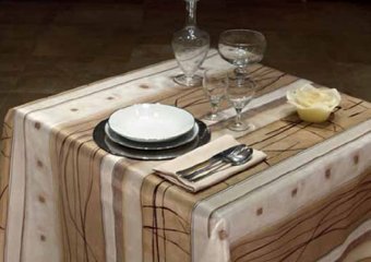 Table Cloth Stain Resistant Printed 1391