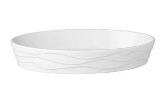 Classic Wave Oval Bowl