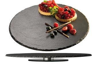 Cake Stand Natural Slate