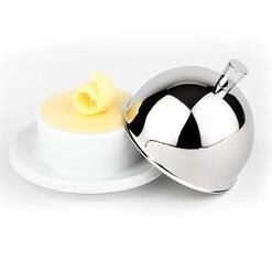 Ceramic Butter Dish with S/S Cover