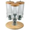 Cereal Dispenser Triple Rotation Wood