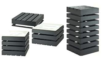 Midnight Bamboo Crate Risers