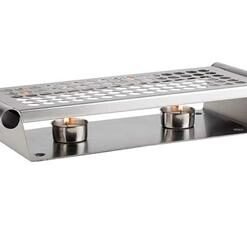 Warmer 2 lights, satin polished finish
