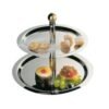 2 Tier Stand gold plated knob, easy to assemble