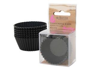 Set of 6 "Cup Cake" muffin moulds in silicone