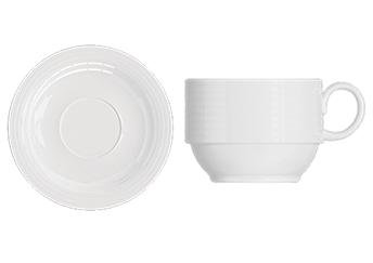 Duo Cup & Saucer Stackable