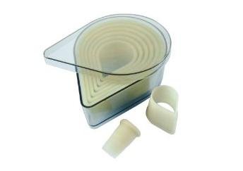 tear drop Pastry Cutter Set of 8 Food Grade Plastic