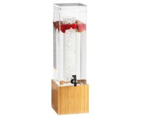 Bamboo Acrylic Beverage Dispenser