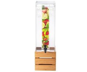 Bamboo Crate Acrylic Beverage Dispenser
