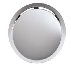 round tray with wide inclined rim
