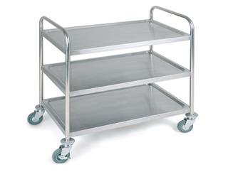 Stainless Steel 3 tier trolley 91x59x93Hcm