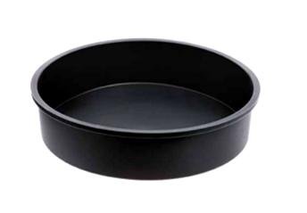 Round pie pan with smooth edges