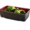 Rectangle Bowl Oak Wood Red