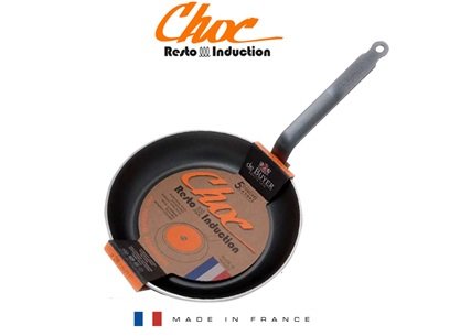 Choc Resto Induction Non-Stick Fry Pan - Riveted Iron Handle