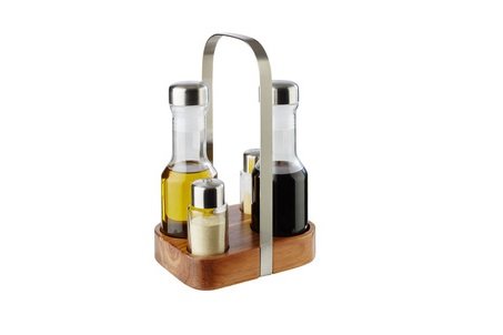 Salt,Pepper,Oil & Vinegar Set Menage