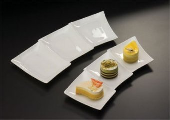 3 Section Porcelain Platters