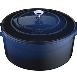 Round Casserole Blue