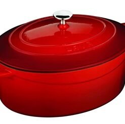 Oval Casserole Red