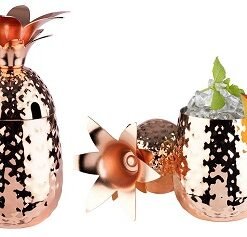 Barrel Cup Pineapple Copper Look