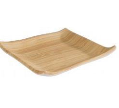 Bamboo Square Plate Melamine
