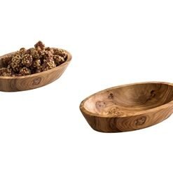 Oval Sauce Bowl Olive Wood