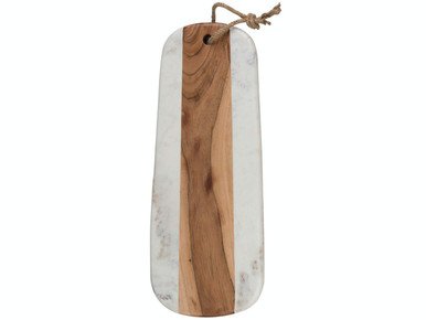 Marble and Acacia Wood Serving Board