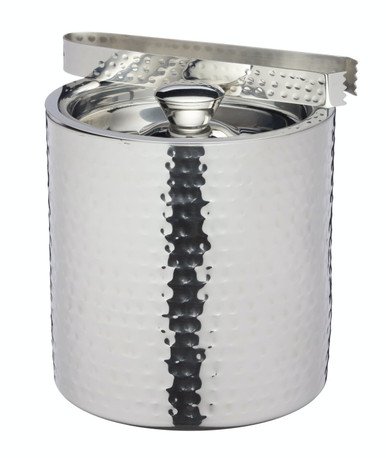 Hammered Stainless Steel Ice Bucket