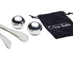 Stainless Steel Large Spherical Ice Balls Set