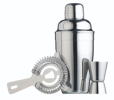 Stainless Steel Three Piece Cocktail Set